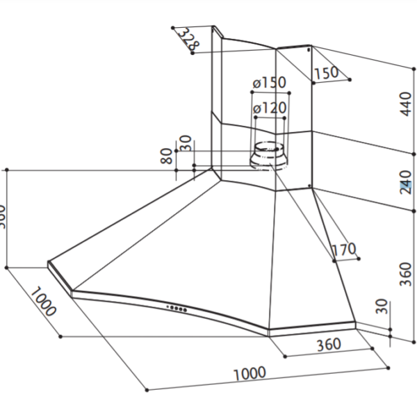 Faber SOLARISANGOLO Kulmaliesituuletin – kuva 2