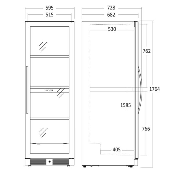 Scandomestic SV1382B Viinikaappi – kuva 3