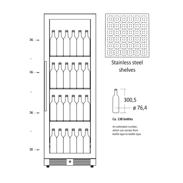 Scandomestic SV138B Viinikaappi – kuva 4