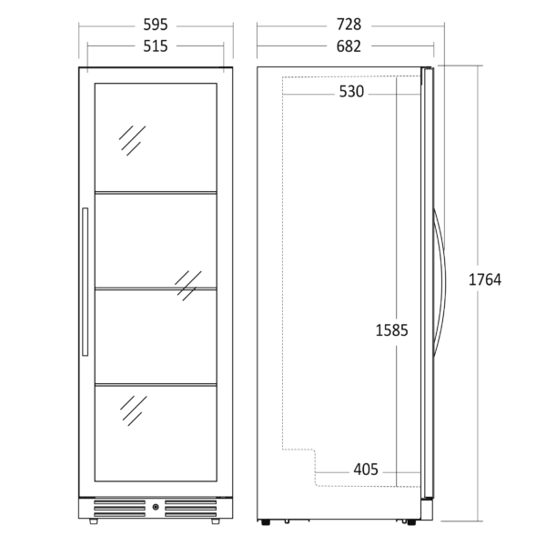 Scandomestic SV138B Viinikaappi – kuva 3