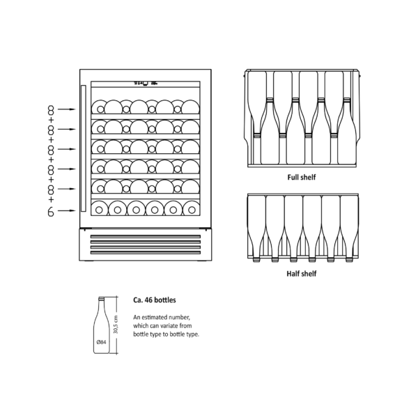 Scandomestic SV81B Viinikaappi – kuva 3