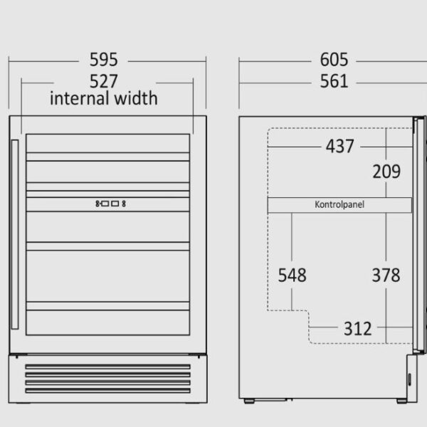 Scandomestic SV85B Viinikaappi – kuva 3