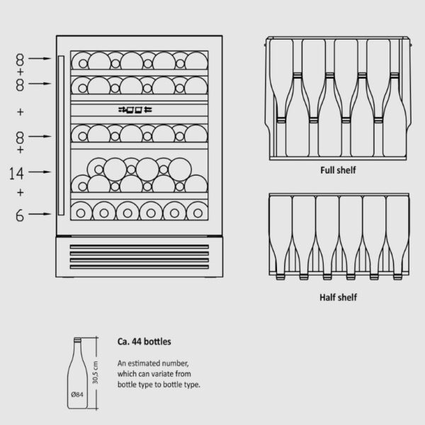 Scandomestic SV85B Viinikaappi – kuva 2