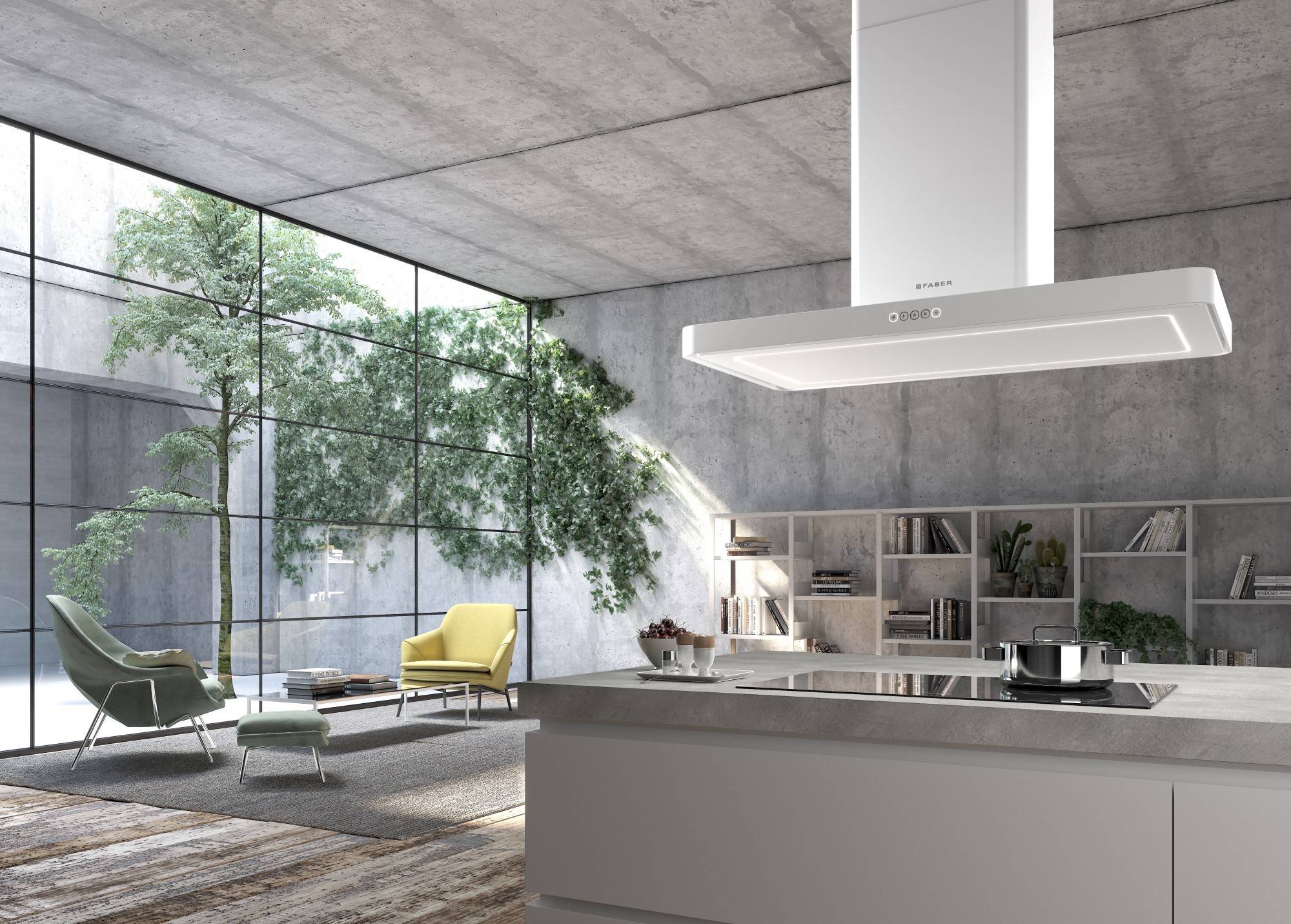 Faber T-LIGHT-ISOLA_WH Saarekeliesituuletin – kuva 1