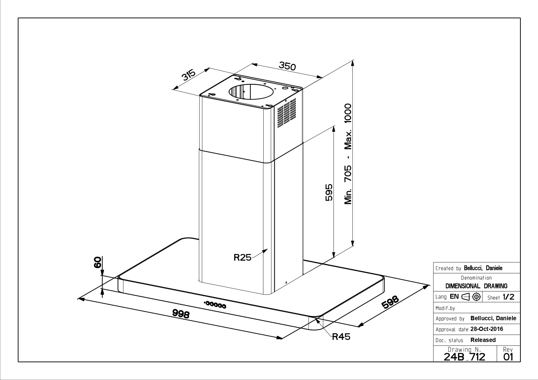 Faber T-LIGHT-ISOLA_X Saarekeliesituuletin – kuva 3