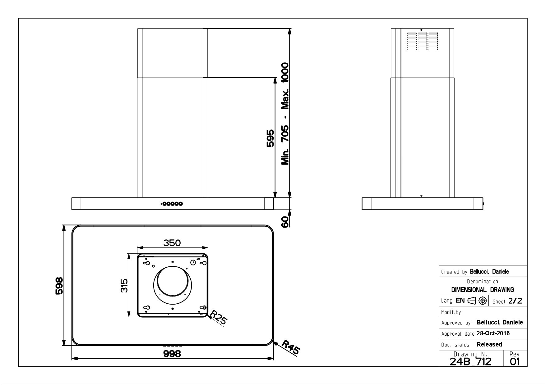 Faber T-LIGHT-ISOLA_X Saarekeliesituuletin – kuva 2