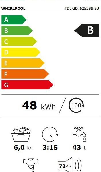 Whirlpool TDLRBX6252BSEU Pyykinpesukone – kuva 5
