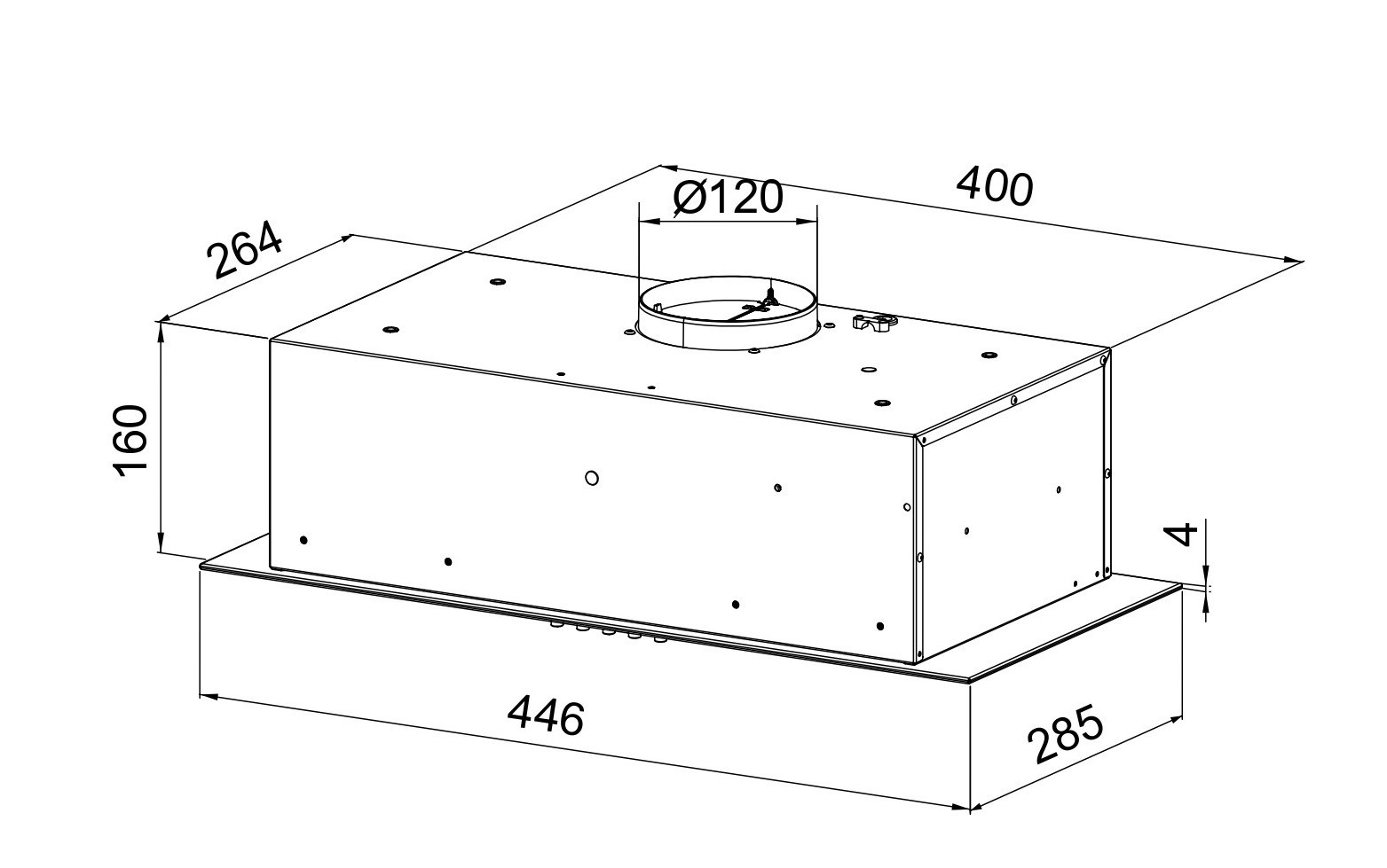 Schlosser TN45PBWH Liesituuletin – kuva 1