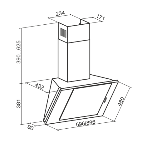 Eleyus VTN50WHB Liesituuletin – kuva 2