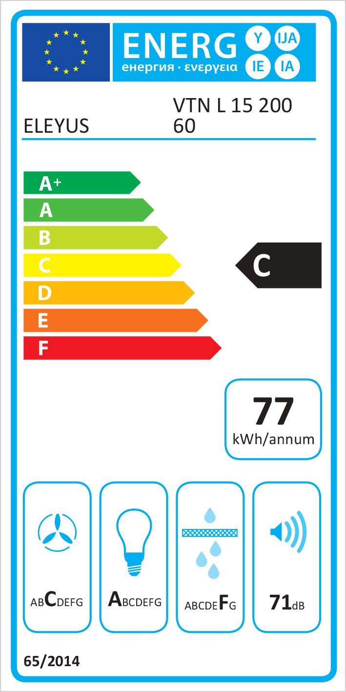Eleyus VTN60BLB Liesituuletin – kuva 5