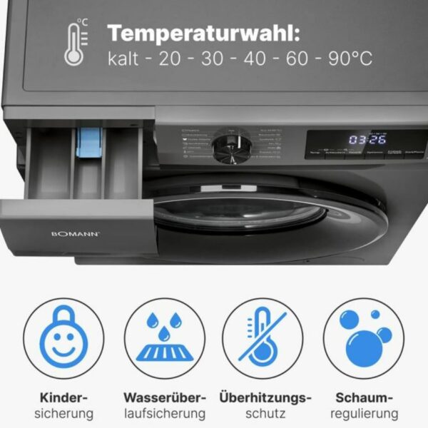 Bomann WA7185T Pyykinpesukone – kuva 1