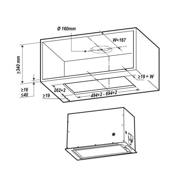 Whirlpool WCT364FLBX Liesituuletin – kuva 2