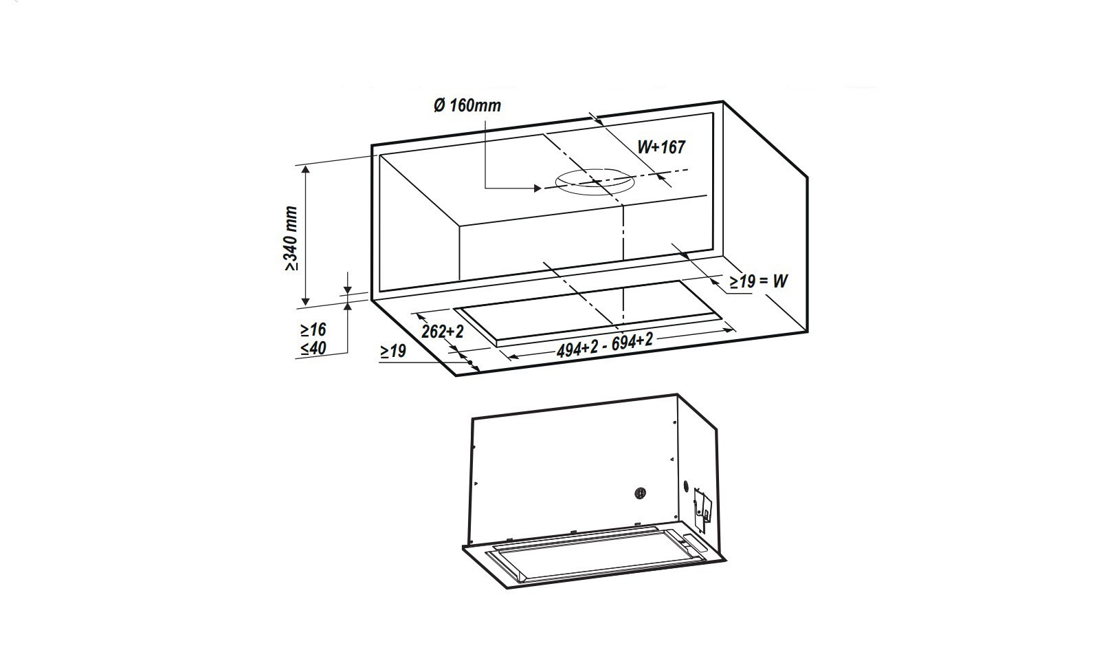 Whirlpool WCT364FLBX Liesituuletin – kuva 2