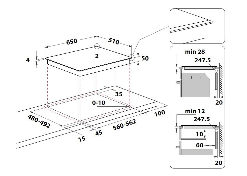 Whirlpool WFS4665CPBF Induktioliesitaso – kuva 4