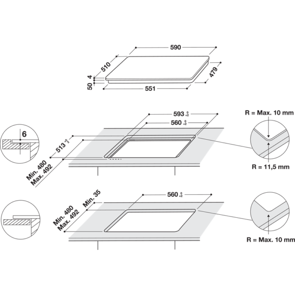 Whirlpool WLB4560NEW Induktioliesitaso – kuva 5