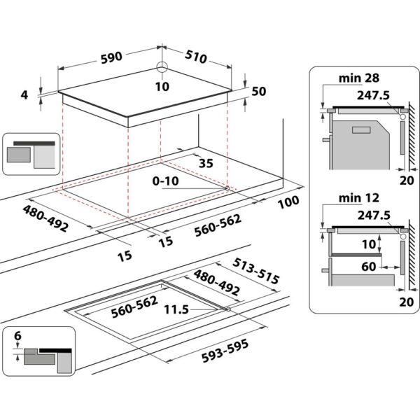 Whirlpool WLB6860NES Induktioliesitaso – kuva 5