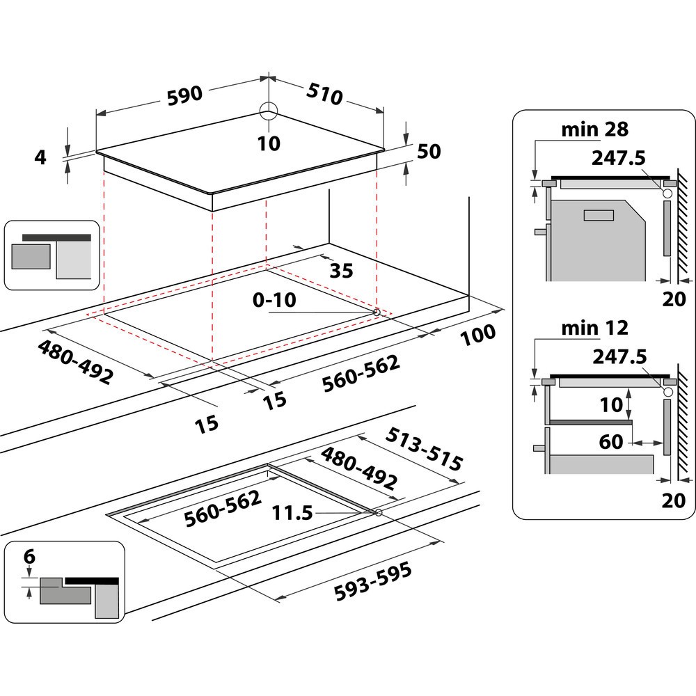 Whirlpool WLB6860NES Induktioliesitaso – kuva 5