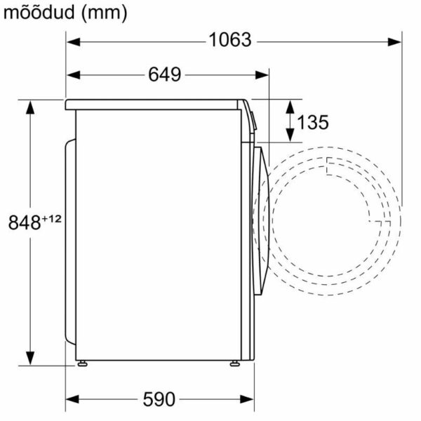 Bosch WNA134L0SN Kuivaava pyykinpesukone – kuva 3