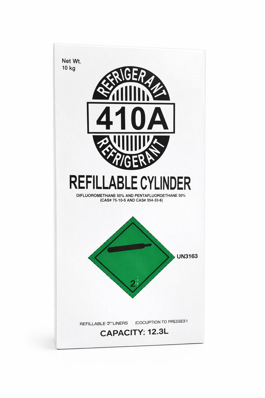 R410a kylmäaine, 10 kg pullo – kuva 1