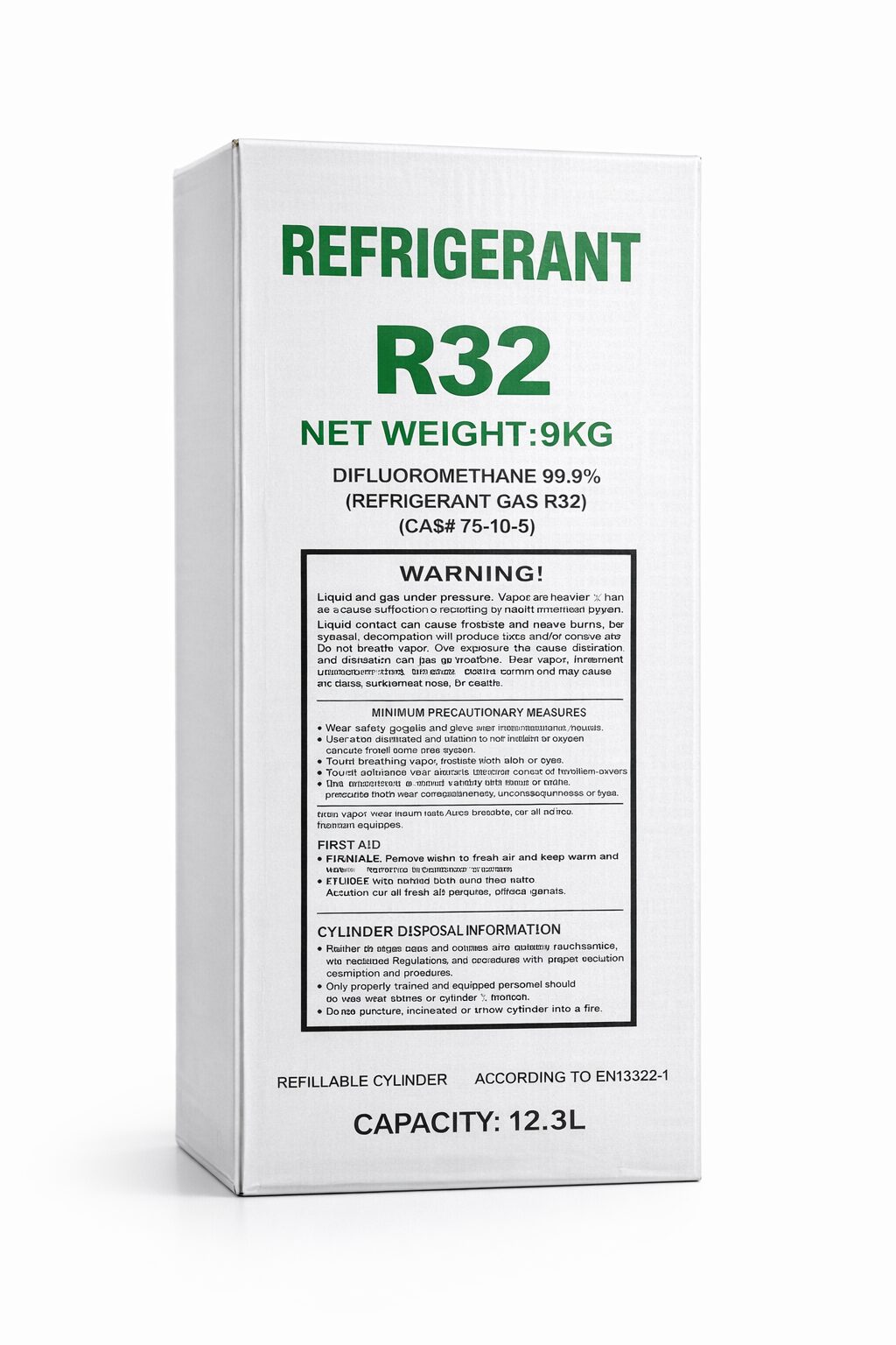 R32 kylmäaine, 9kg pullo – kuva 2
