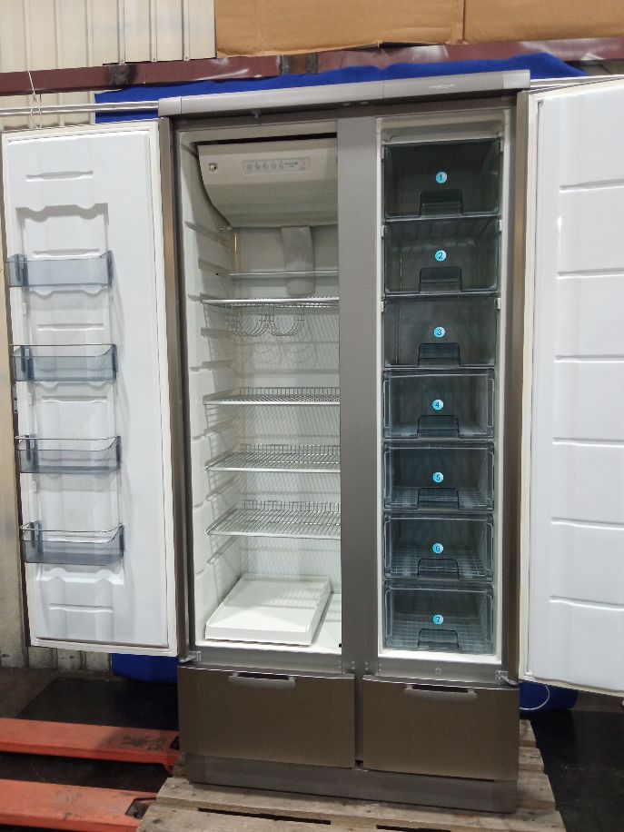 Kylmiö/pakastin Festivo 100 cf harmaa/rosteri, käytetty – kuva 5