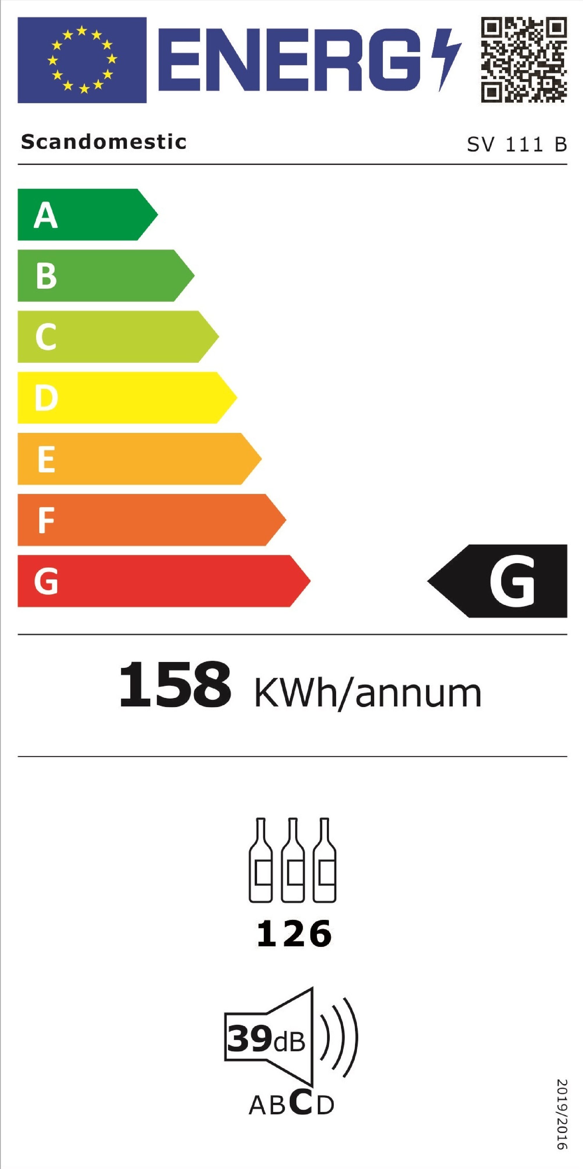 Scandomestic SV 111 B Viinikaappi – kuva 4