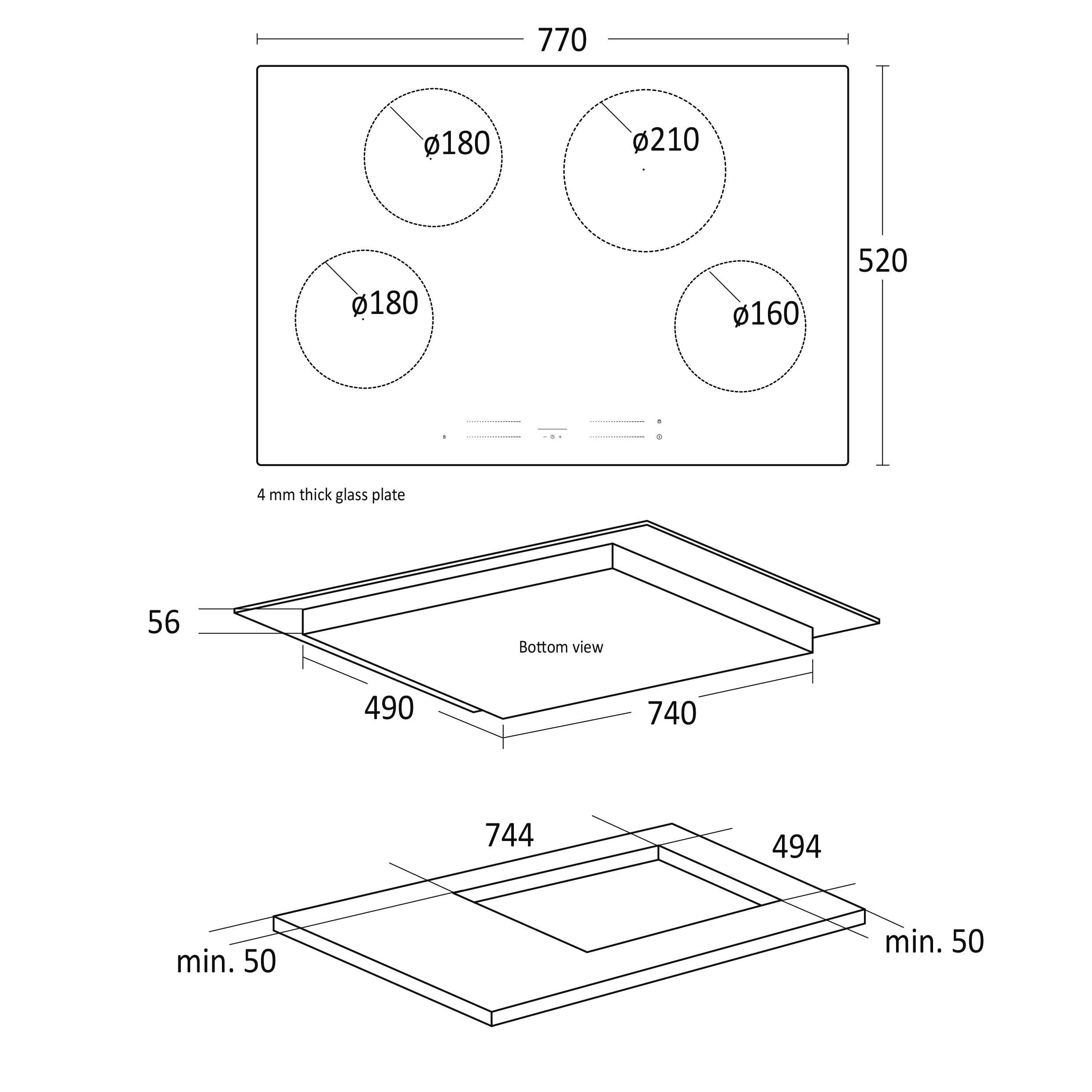 Scandomestic HOI77F Induktioliesitaso – kuva 1