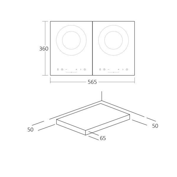 Scandomestic HOI57T Induktioliesitaso – kuva 1
