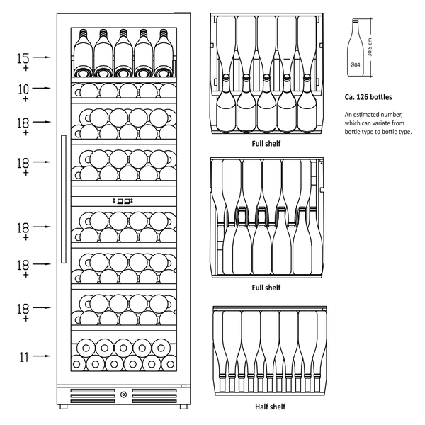 Scandomestic SV 124 B Viinikaappi – kuva 5
