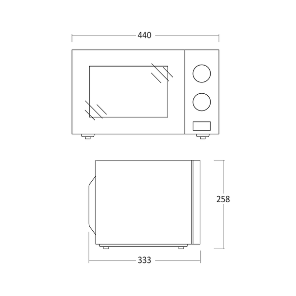 Scandomestic MWS20B Mikroaaltouuni – kuva 3