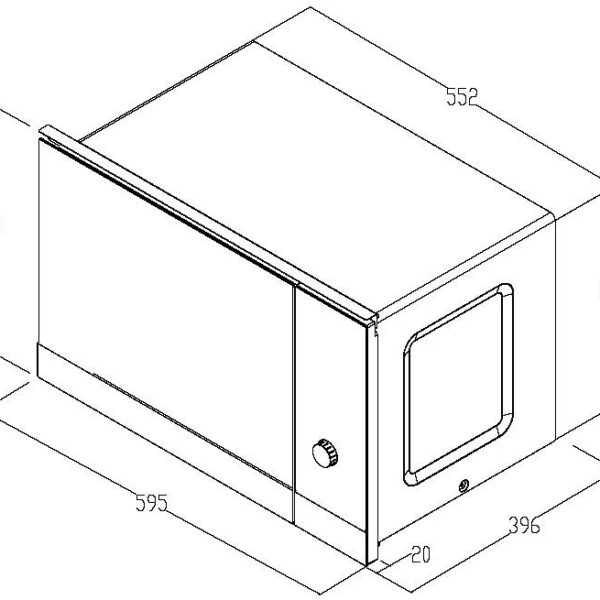 De Dietrich DMG2121BB Mikroaaltouuni – kuva 1