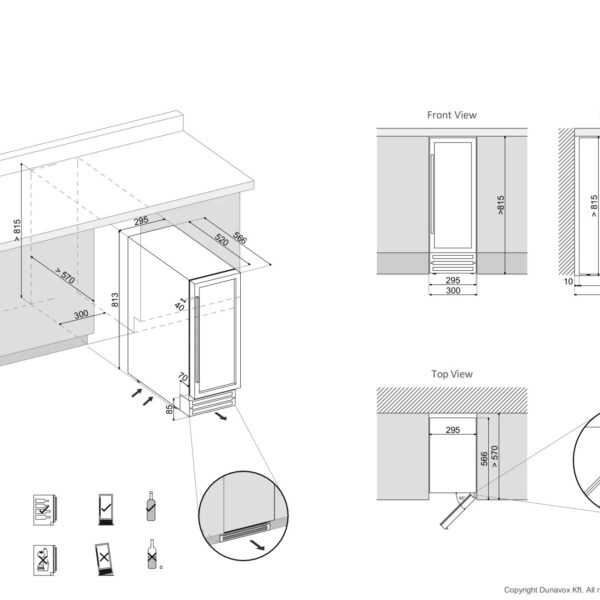 Dunavox DAUF17.58DMB Viinikaappi – kuva 2