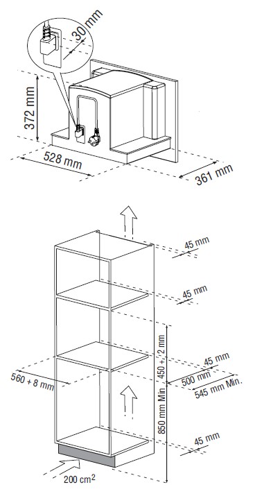De Dietrich DKD4810H Kahviautomaatti – kuva 1