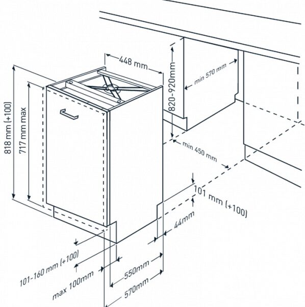 Beko BDIS38040A Astianpesukone – kuva 1