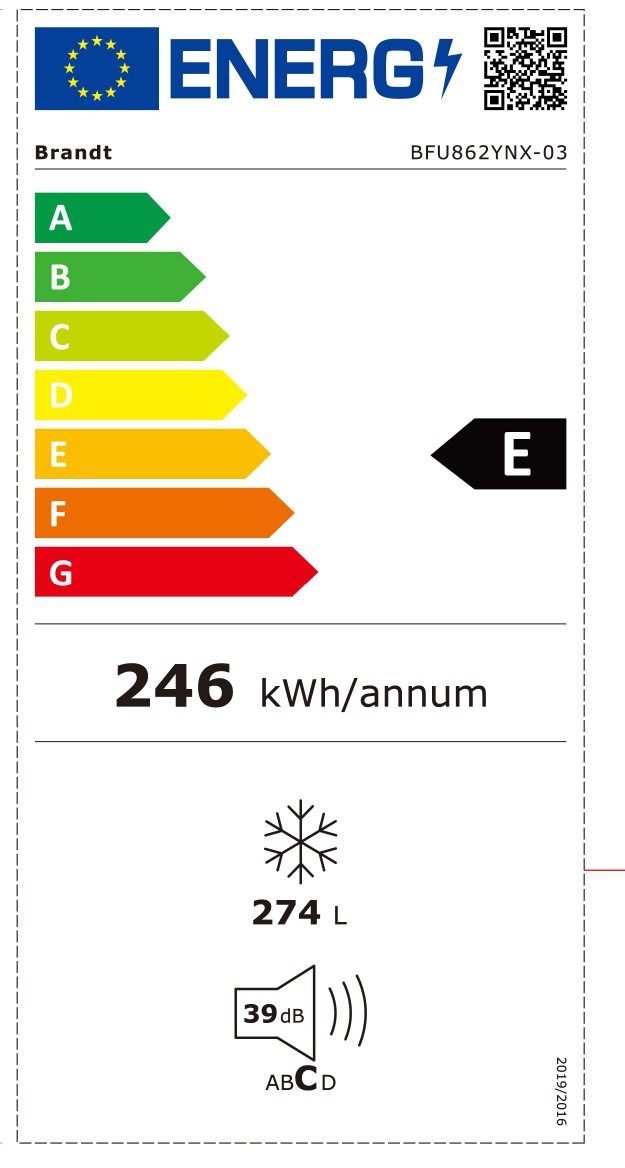 Brandt BFU862YNX Pakastin – kuva 1