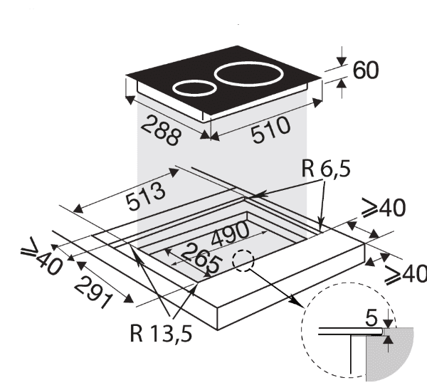 Brandt BPI1621UB Induktioliesitaso – kuva 2