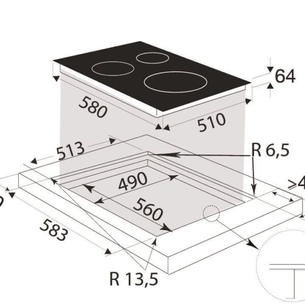 Brandt BPI1638UW Induktioliesitaso – kuva 1
