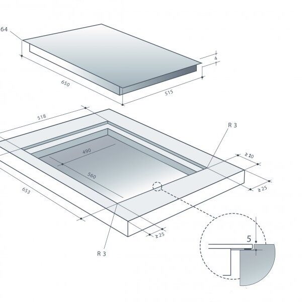 De Dietrich DPI7650B Induktioliesitaso – kuva 1