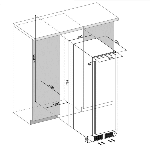 Dunavox DX166.428DBK Viinikaappi – kuva 1