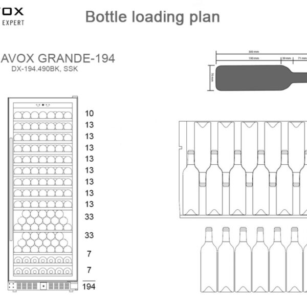 Dunavox DX194.490BK Viinikaappi – kuva 1