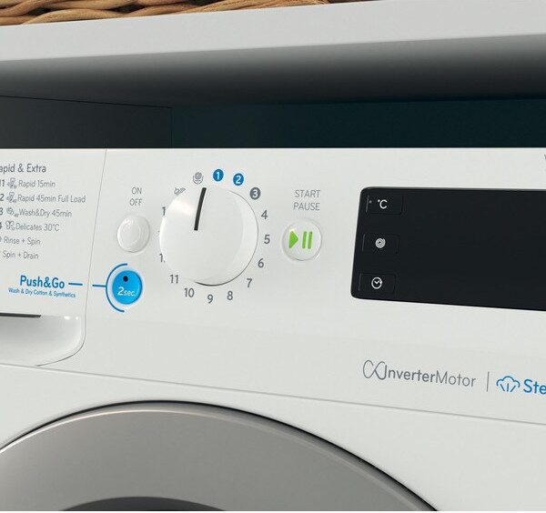 Indesit BDE76435WSVEE Kuivaava pyykinpesukone – kuva 2