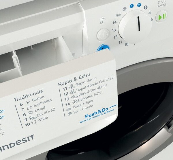 Indesit BDE76435WSVEE Kuivaava pyykinpesukone – kuva 3