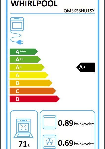 Whirlpool OMSK58HU1SX Uuni – kuva 1