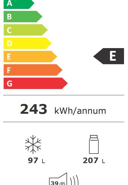 UPO UCN62EWL Jääkaappipakastin – kuva 3