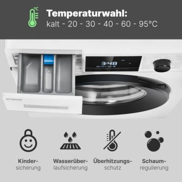 Bomann WA7111 Pyykinpesukone – kuva 4