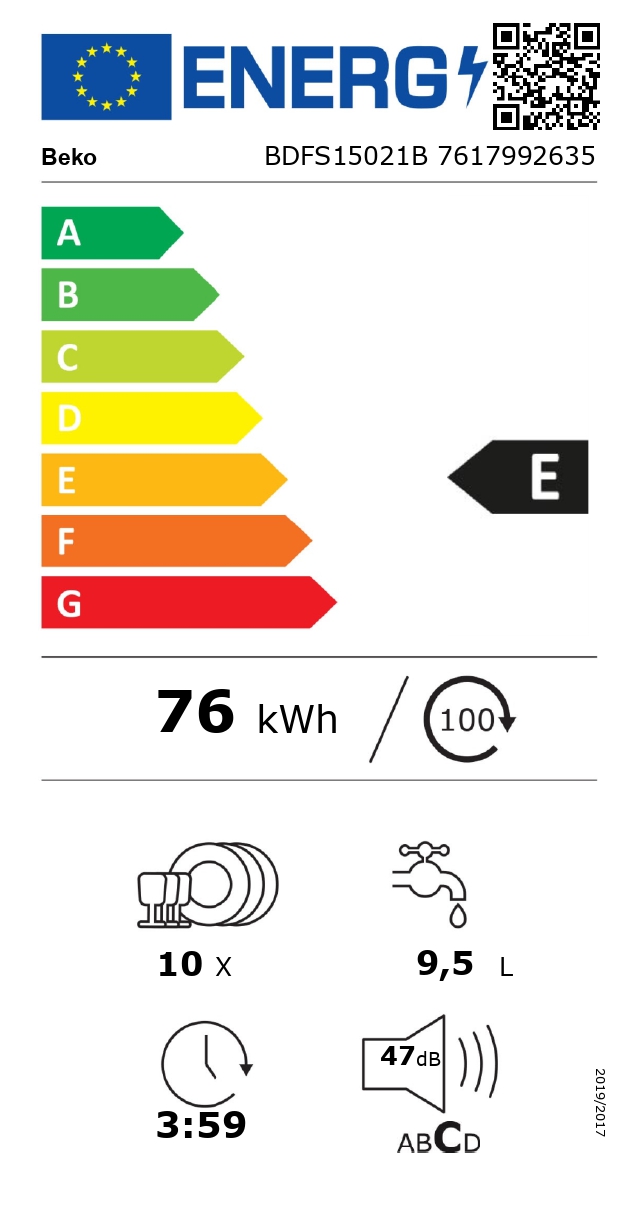 Beko BDFS15021B Astianpesukone – kuva 5