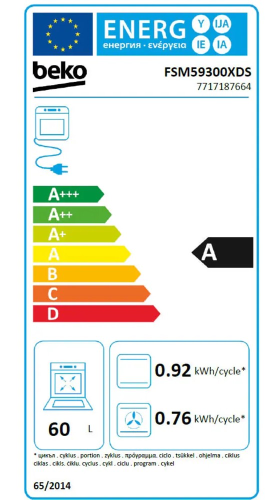 Beko FSM59300XDS Induktioliesi – kuva 4