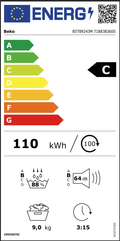 Beko B5T89243M Kuivausrumpu – kuva 1