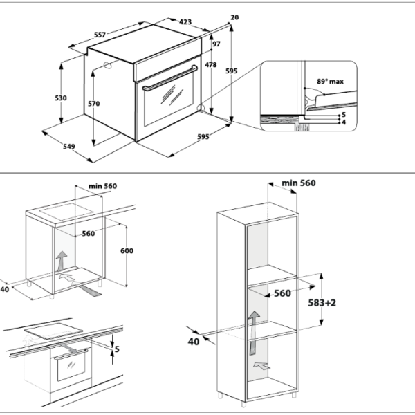 Beko BBIS7301KSBD Uuni – kuva 2