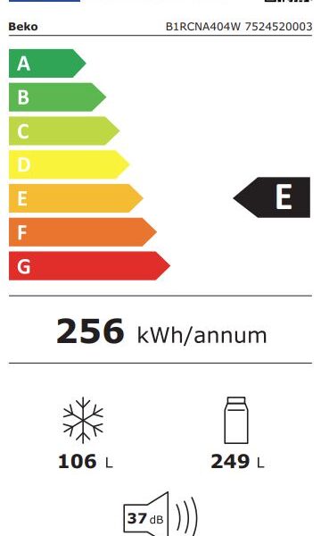 Beko B1RCNA404W Jääkaappipakastin – kuva 4